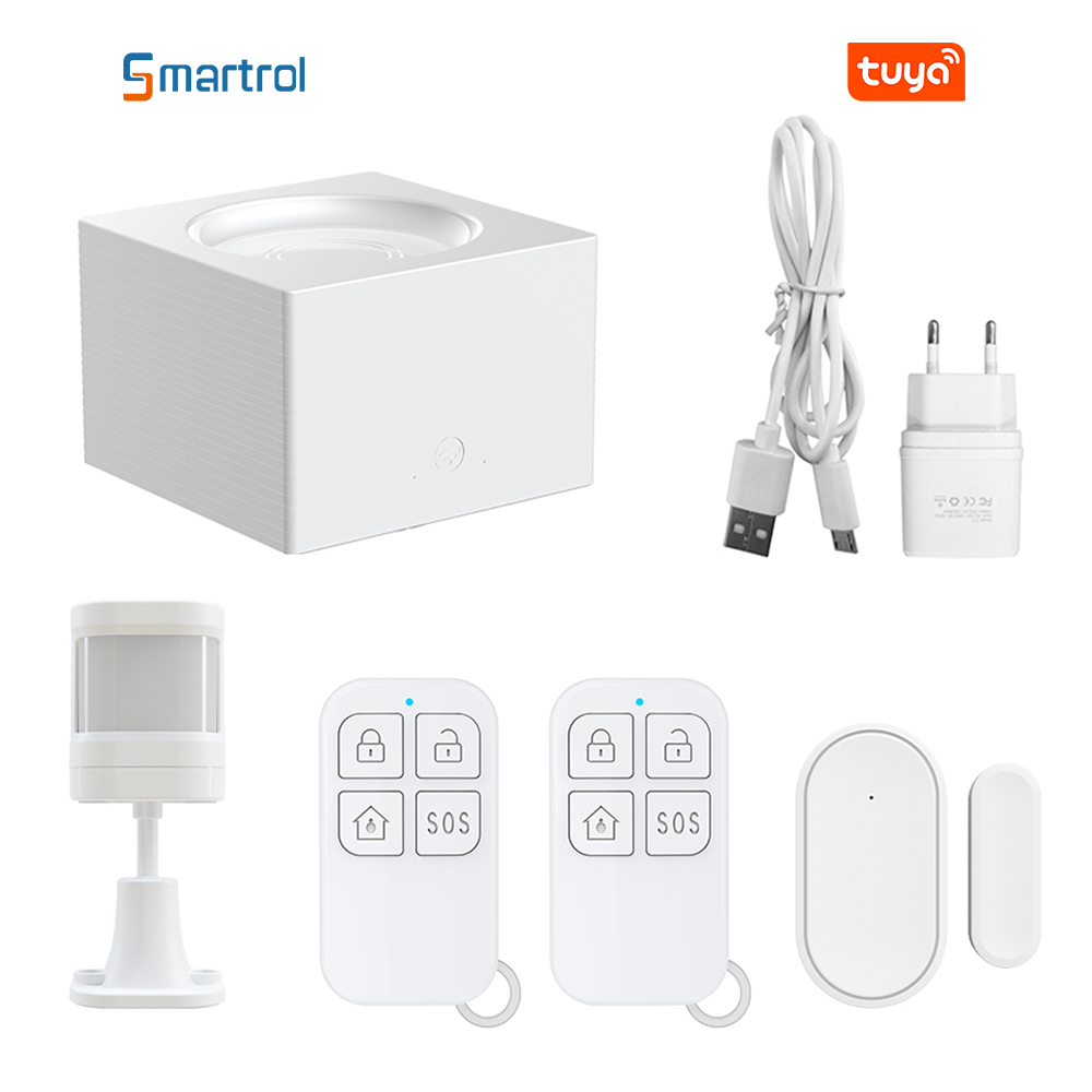 ZX-G95 Tuya Smart Wireless Security Home Alarm WIFI GSM Alarm System Kit APP Control Motion Detector Sensor Burglar Alarm System 
