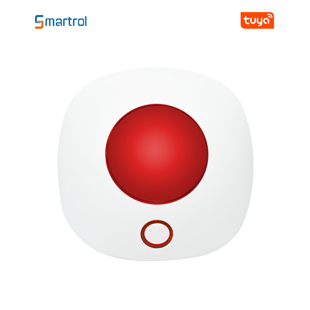 Factory Price Tuya WIFI Indoor Strobe Siren Alarm with 110dB Support Alexa and Google Voice Control
